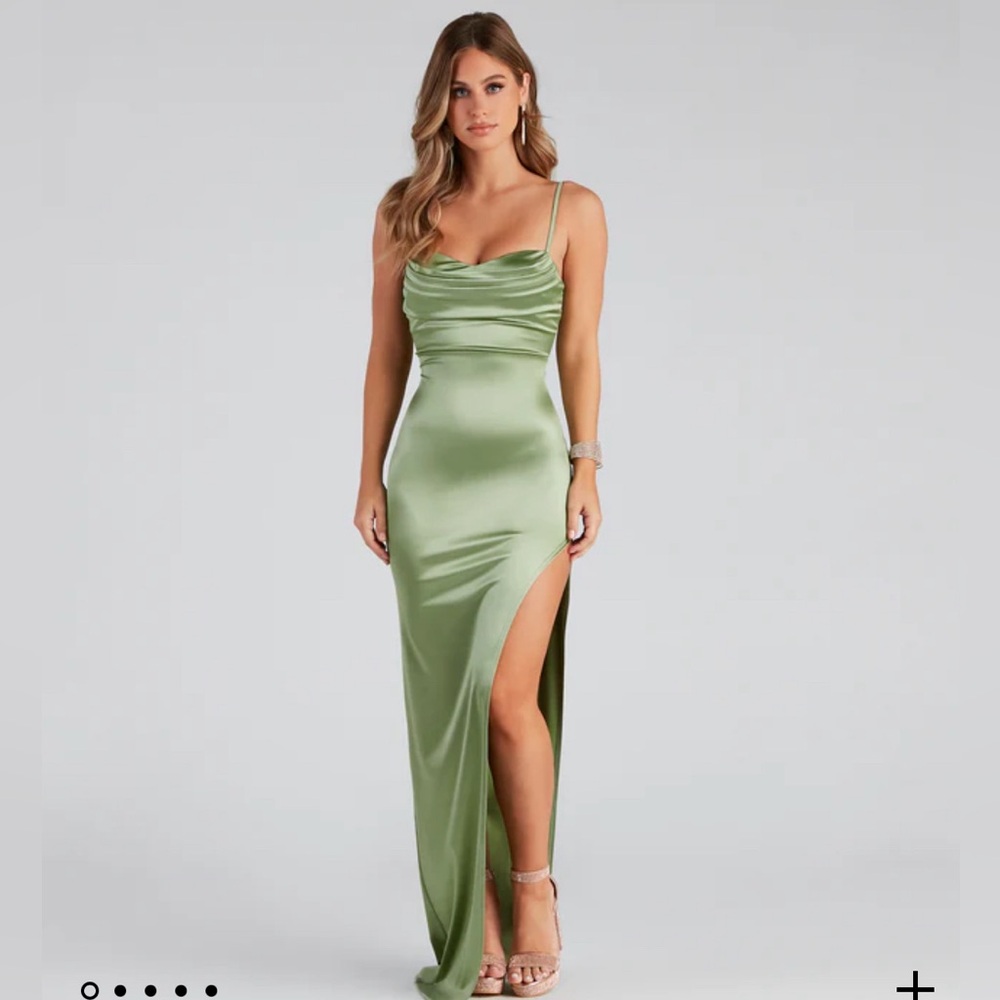 Sage green dress